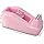 1Pcs Desktop Tape Dispenser Adhesive Roll Holder with Weighted Nonskid Base, Pink (Tape not Included)